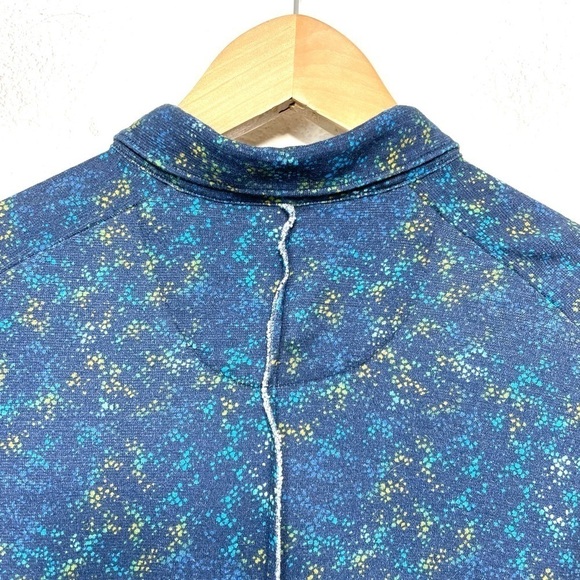 good man brand 100% cotton short sleeve button down print M N261 - Picture 8 of 11